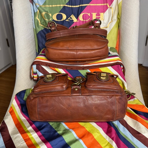 Coach Legacy Vachetta SET Mandy, Hippie, Kisslock Wallet, Wristlet, Care Card ++ - Picture 7 of 13